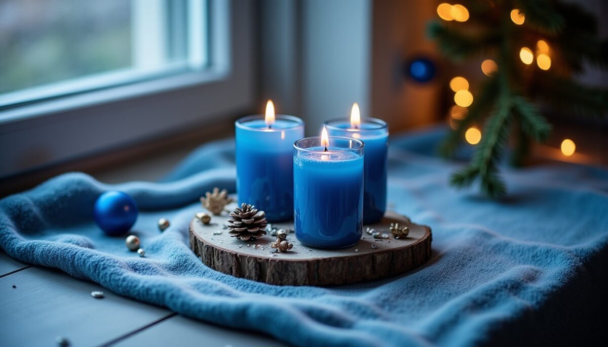Idées créatives d’ongles bleu pour sublimer vos fêtes de Noël
